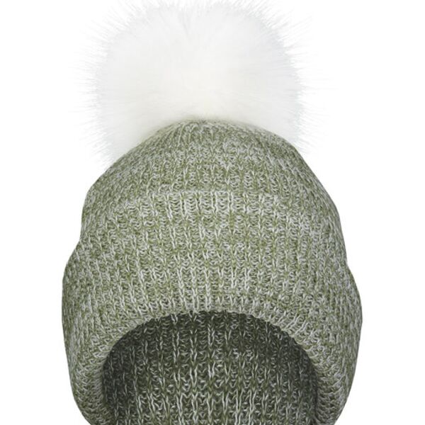 Faux Fur Pom Beanie Thumbnail