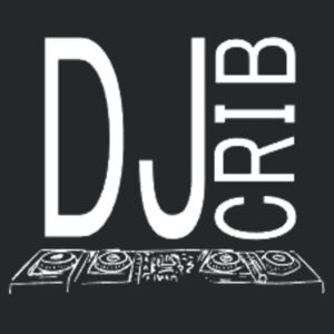 Gildan® - Heavy Cotton™ 100% Cotton T-Shirt with DJ Crib Left Chest and Full Back WHITE PRINT Design