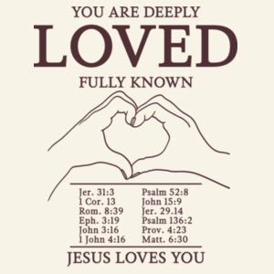 Jesus Loves You Crew Neck Sweatshirt Design