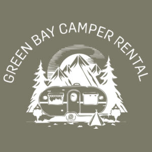 Green bay Camper Rental EcoSmart Hoodie White Print FRONT AND BACK Design