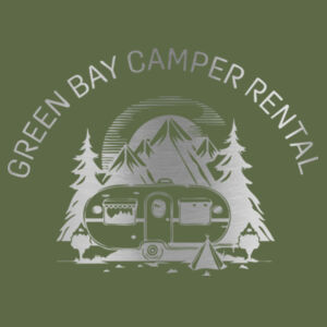 Green Bay Camper Rental 32oz Polar Camel Water Bottle Design