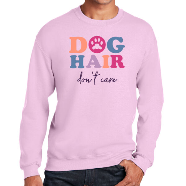 G180 Gildan Adult Heavy Blend™ Fleece Crew w/ Dog Hair Print Thumbnail
