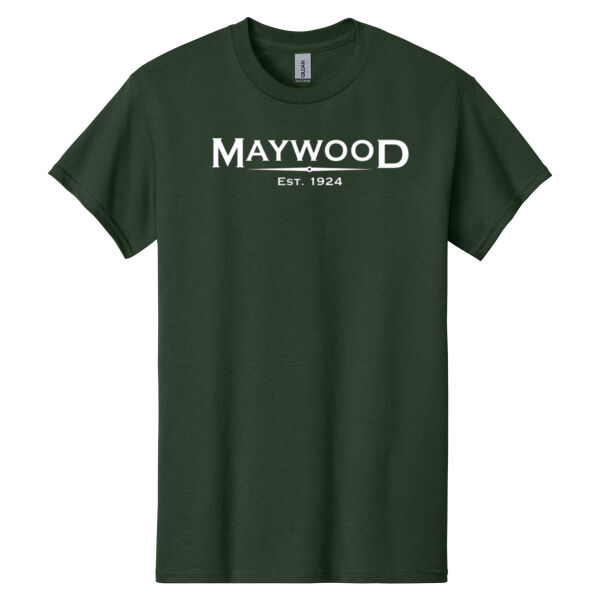 Gildan Adult Heavy Cotton™ T-Shirt w/ Full Front Maywood Print Thumbnail