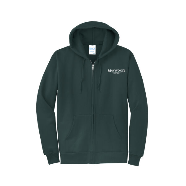 Gildan Adult Heavy Blend™ Full-Zip Hooded Sweatshirt w/ Left Chest Maywood Print Thumbnail