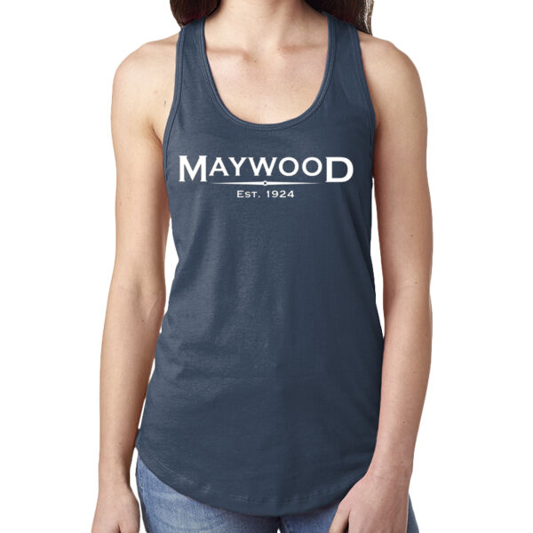 Next Level Apparel Ladies' Ideal Racerback Tank w/ Full Front Maywood Print Thumbnail