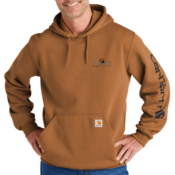 Trenlock Carhartt Hoodie w/ Left Chest and Full Back Prints Thumbnail