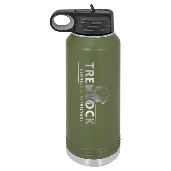 Polar Camel Water Bottle with Trenlock Laser Engraved Thumbnail