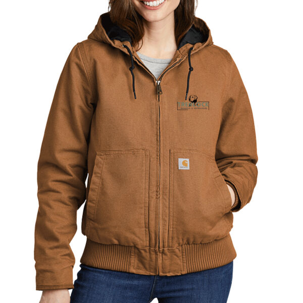 Carhartt® Women’s Washed Duck Active Jacket w/ Trenlock Left Chest and Full Back Thumbnail