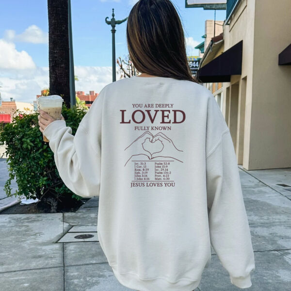 Jesus Loves You Crew Neck Sweatshirt Thumbnail