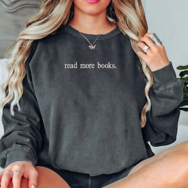 Read More Books Embroidered Crewneck Sweatshirt Thumbnail
