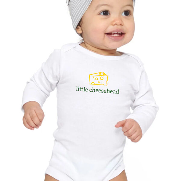 Little Cheesehead Long Sleeve Onesie Thumbnail