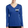 Ladies Long Sleeve PosiCharge ® Competitor V Neck Tee Thumbnail