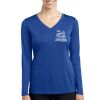 Ladies Long Sleeve PosiCharge ® Competitor V Neck Tee Thumbnail