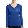 Ladies Long Sleeve PosiCharge ® Competitor V Neck Tee Thumbnail
