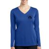 Ladies Long Sleeve PosiCharge ® Competitor V Neck Tee Thumbnail