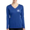 Ladies Long Sleeve PosiCharge ® Competitor V Neck Tee Thumbnail